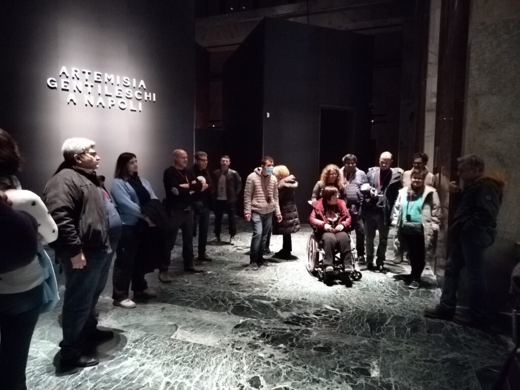 Alla mostra di Artemisia Gentileschi con l'associazione 